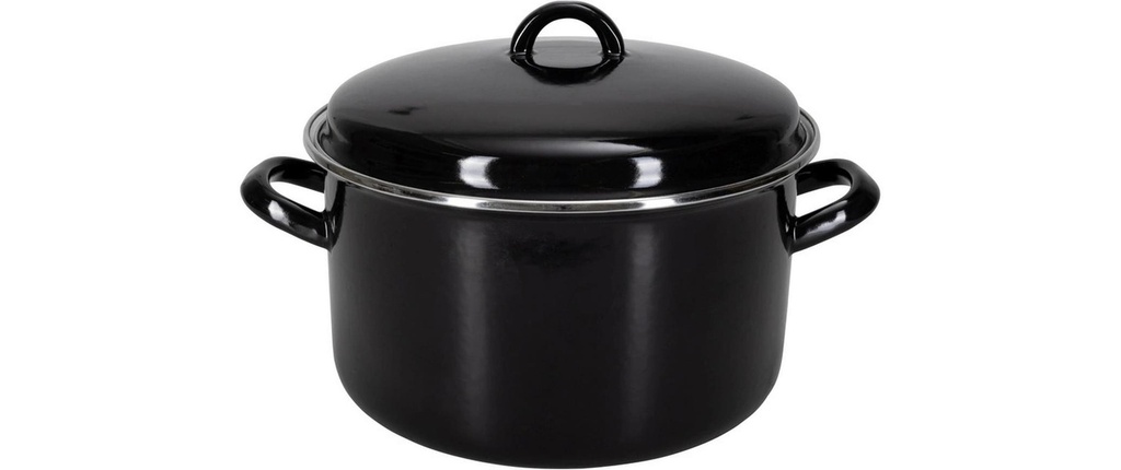 Nouvel Casserole Des moules, Ø 24 cm, émail, noir