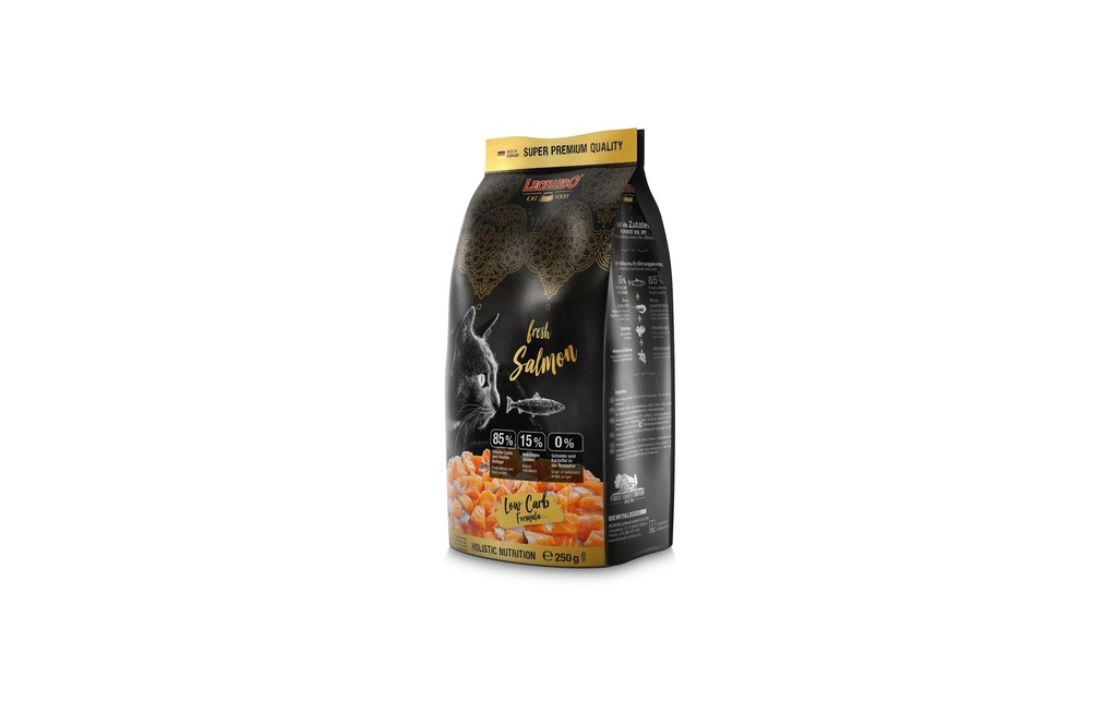 Leonardo Cat Food Alimentation sèche Fresh saumon, 250 g
