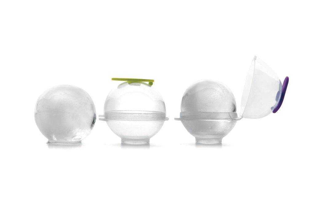 Ibili Moule à glaçon Set de 4 pièces, Transparent