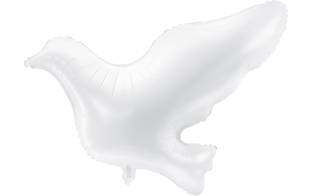 Partydeco Ballon en aluminium Pigeon Blanc