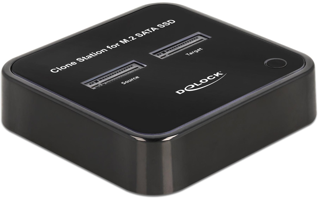 Delock Station d’accueil et de clonage USB-C – 2x M.2 SATA SSD