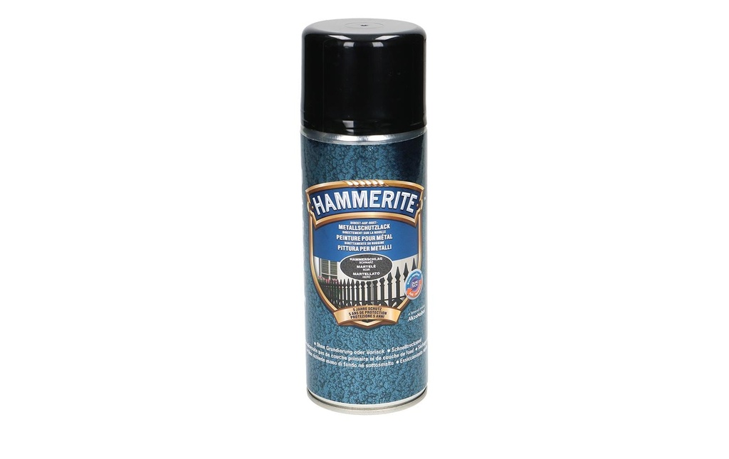 Hammerite Vernis de protection pour métal HS Noir, 400 ml