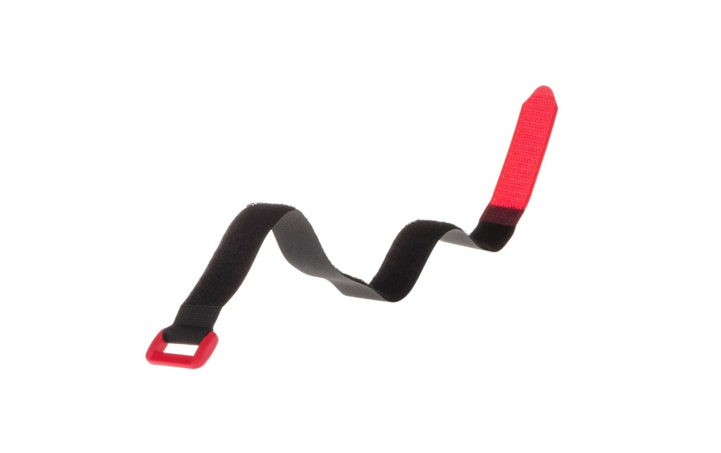 FASTECH Bande à dragonne FAST-VSTRAP 20 x 350 mm, Noir/Rouge