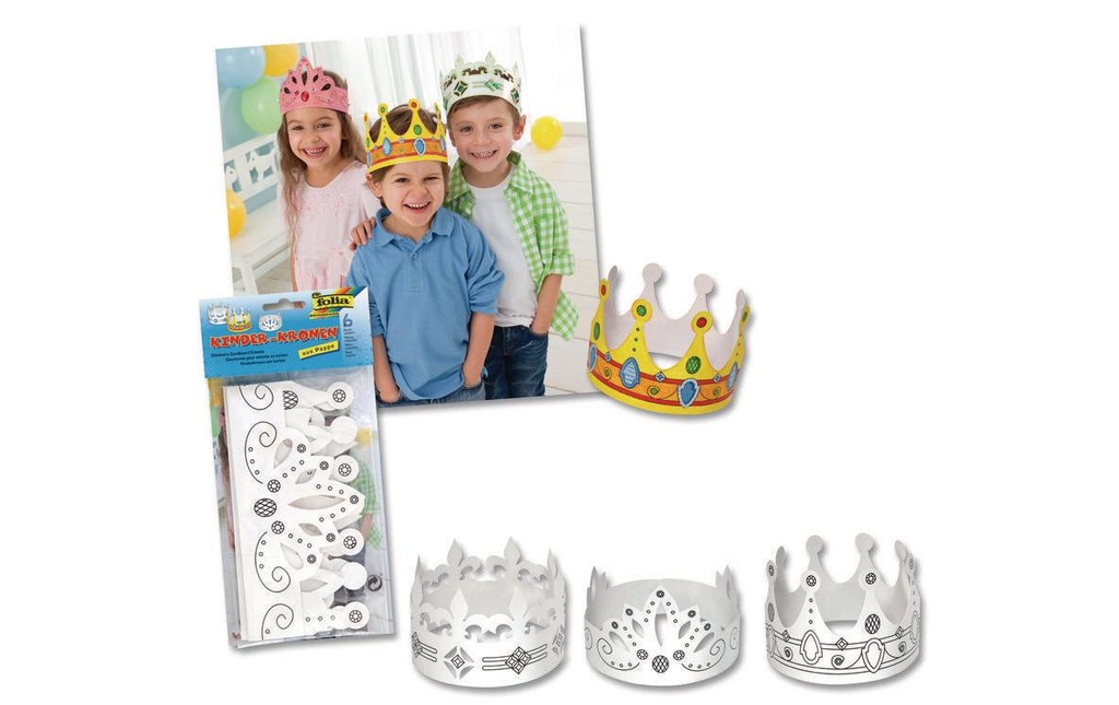 Folia Kits de bricolage Set de couronnes pour enfants