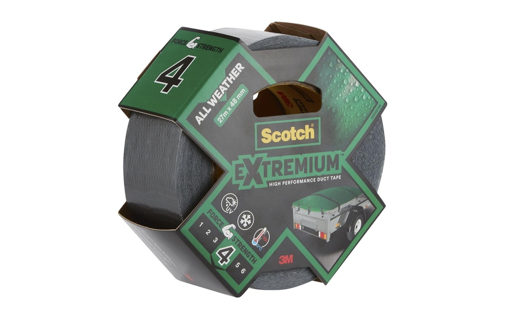 Scotch Bande de tissu Scotch Extremium AllWeather 48 mmx27.4 m,noir