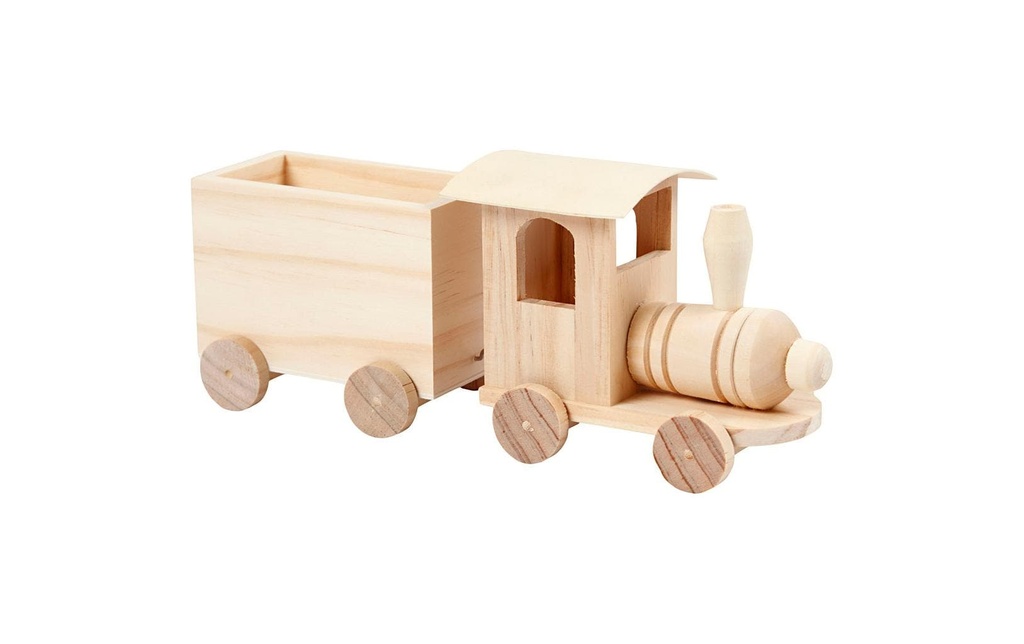 Creativ Company Article en bois Train en bois avec remorque 2 pièce