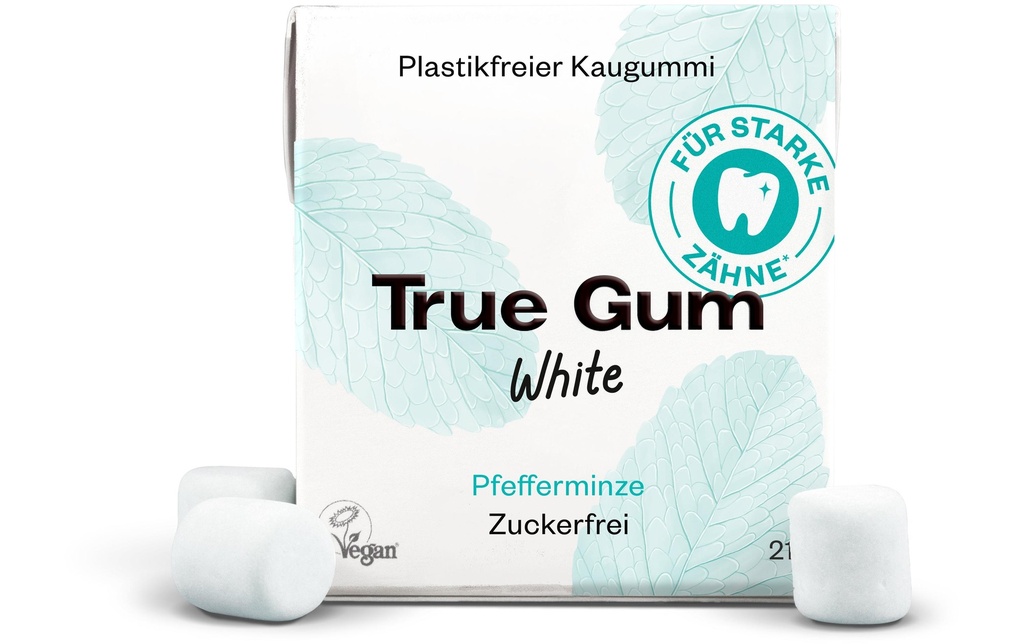True Gum Chewing-gum Menthe blanche 21 g