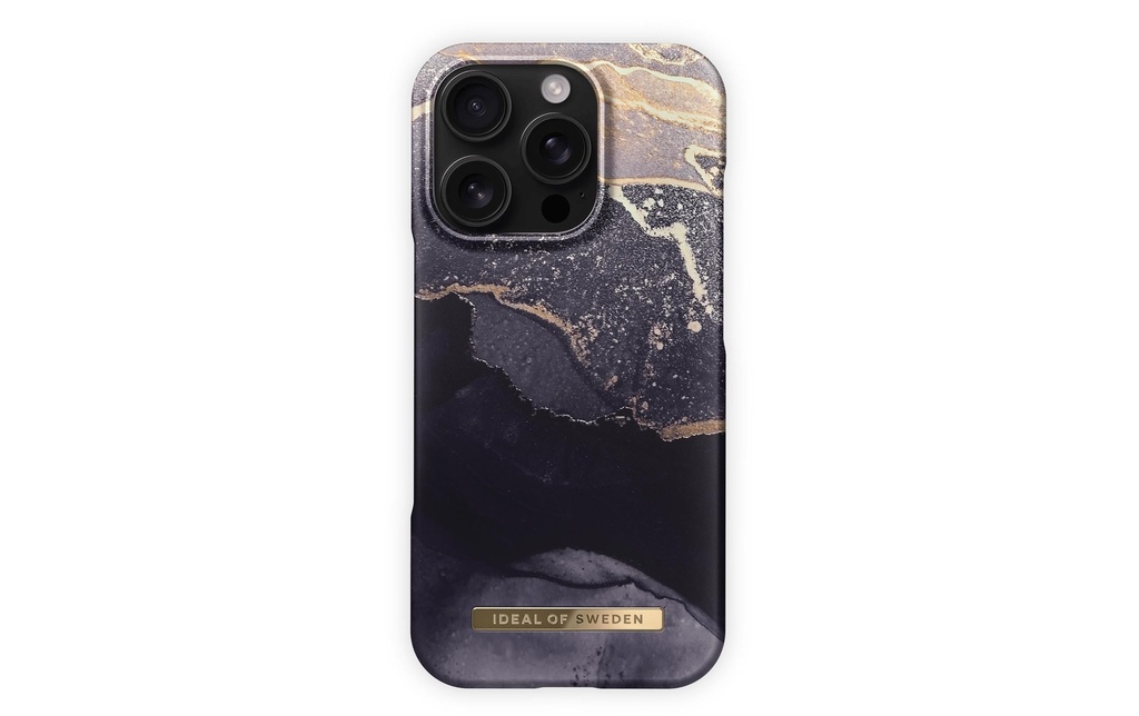 Ideal of Sweden Coque arrière iPhone 16 Pro Max Marbre doré Twilight