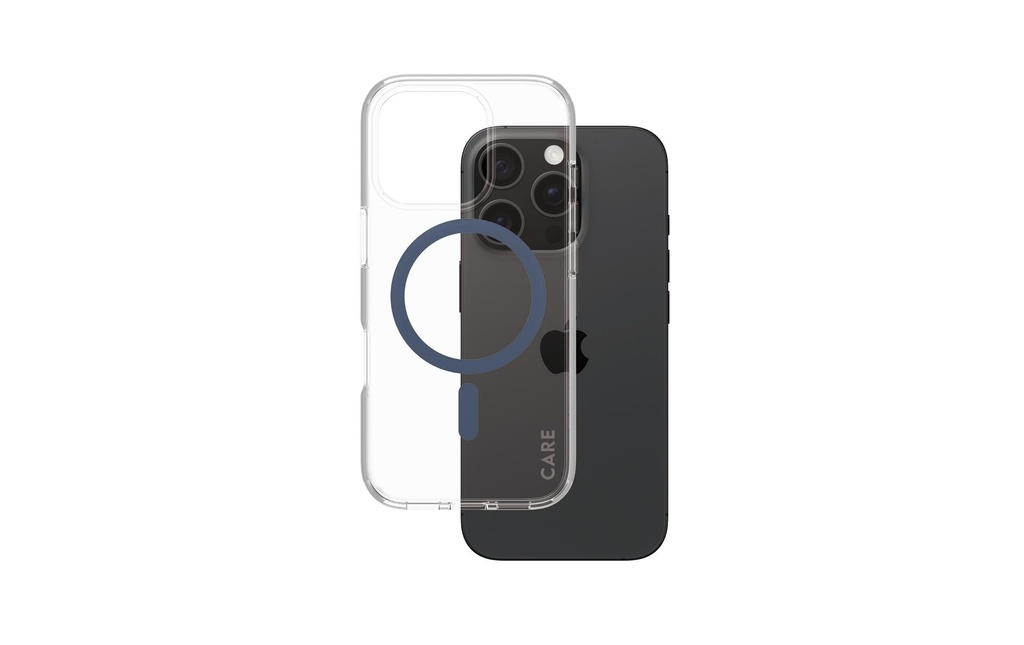 CARE Coque arrière Flagship iPhone 16 Pro Bleu
