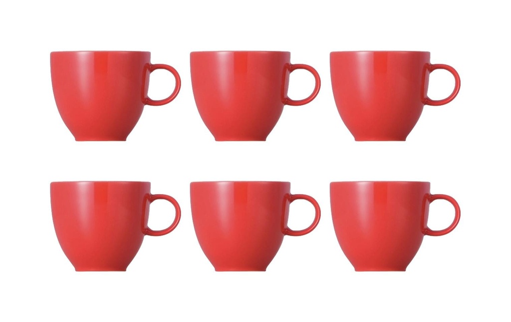 THOMAS Tasse à expresso Sunny Day 80 ml, 6 Pièce/s, Rouge