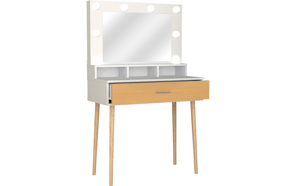 VCM Coiffeuse Lindas Chêne miel