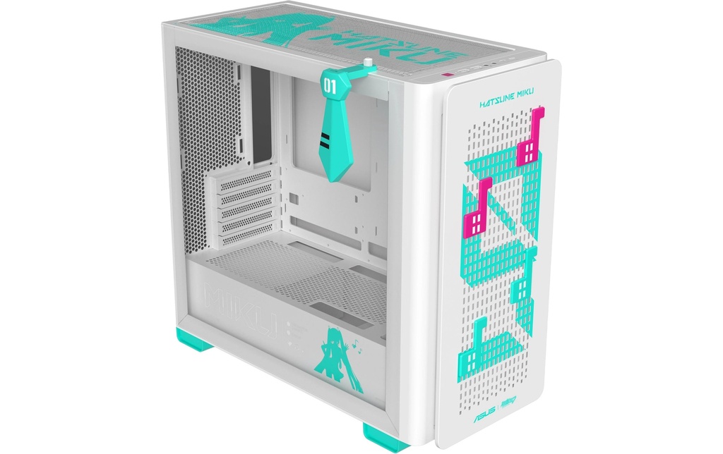 ASUS Boîtier d’ordinateur A23 Hatsune Miku Edition turquoise, blanc