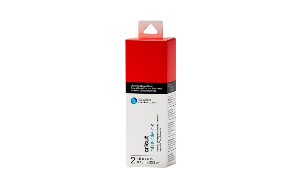Cricut Film thermocollant Joy Infusible Ink 2 pièces, Rouge