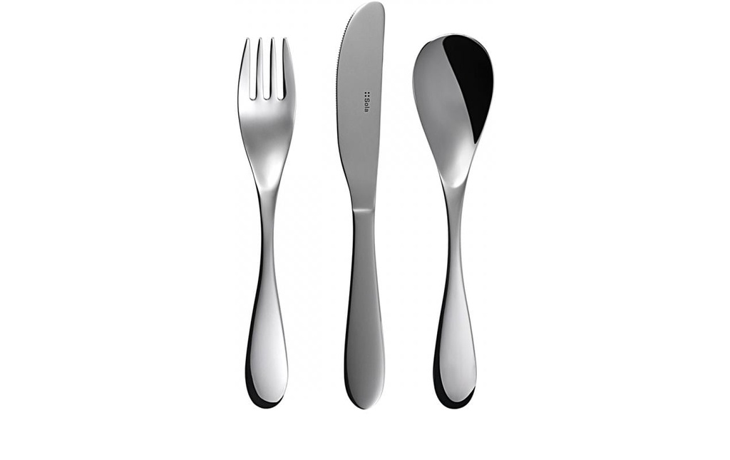 Sola Set de couverts pour enfants Basic Alpha 3 pièces