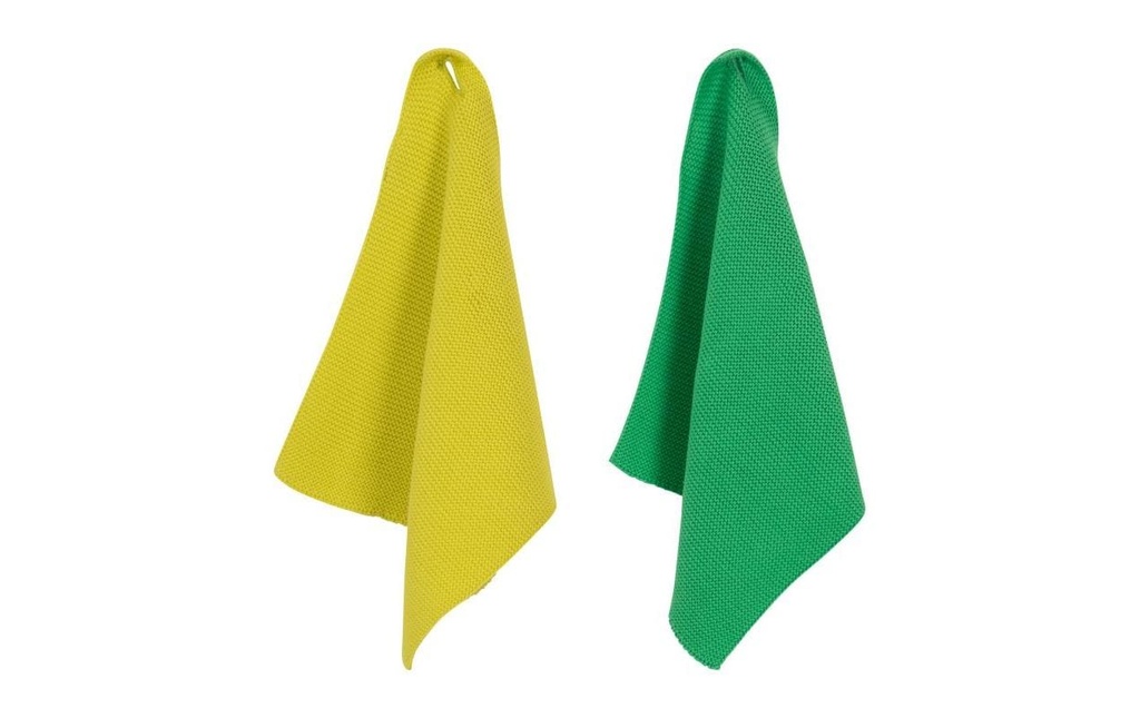 pad Chiffon de nettoyage Monte 2 Pièce/s, Vert/Jaune
