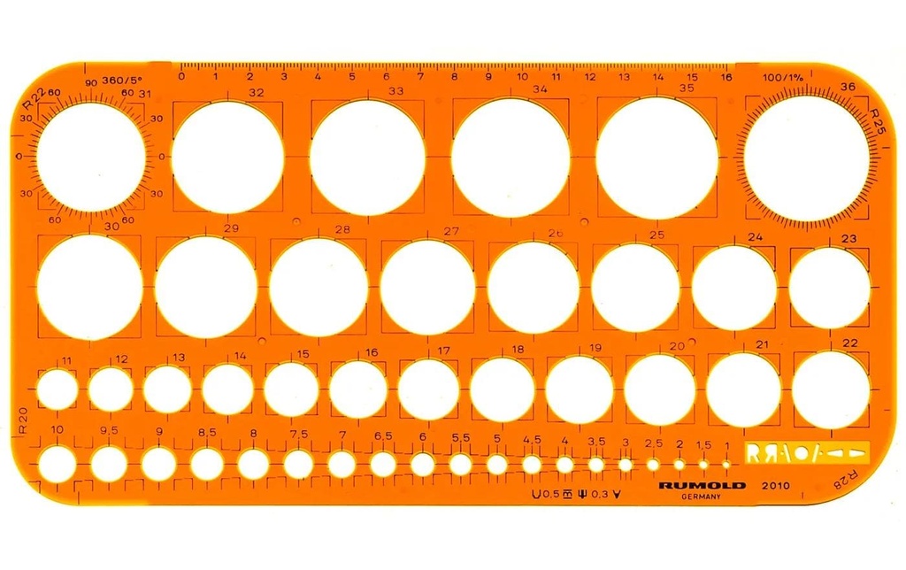 Rumold Gabarit 1.0 - 36 mm, cercle