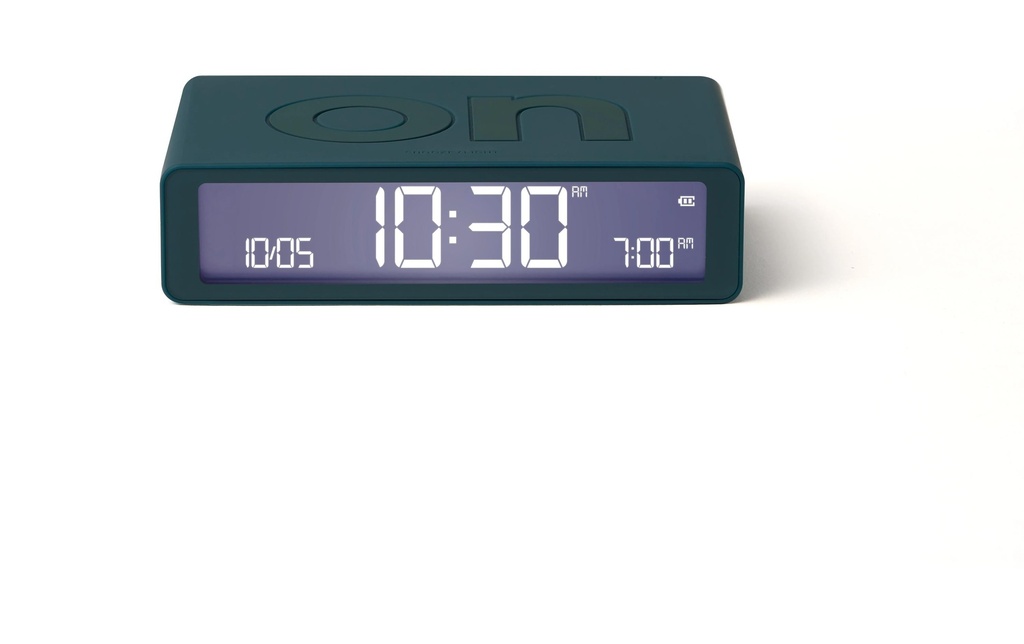 Lexon Réveil numérique Flip Classic Bleu