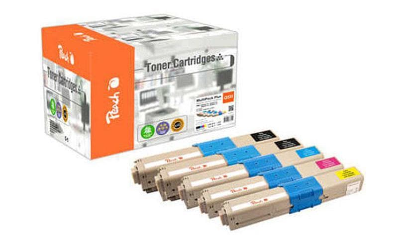 Peach Toner OKI 4650871x 2x noir, 1x cyan, magenta, jaune