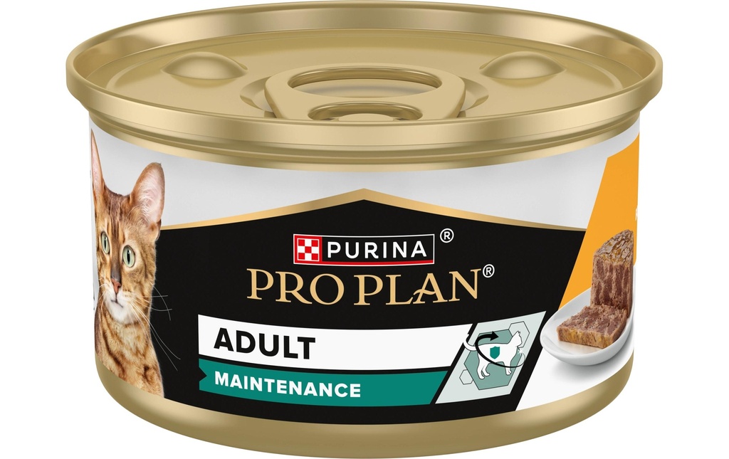 Purina Pro Plan Alimentation humide Adult Maintenance Terrine riche en poulet 24 x 85 g
