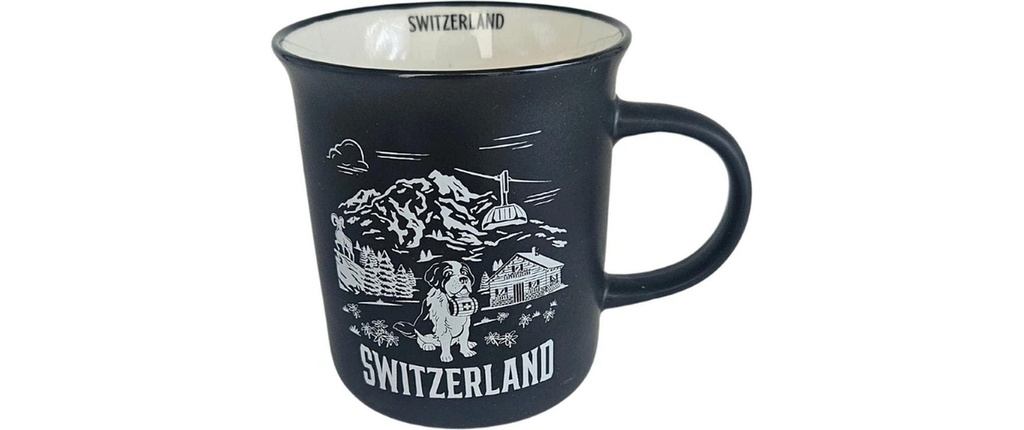creanorm Tasse Switzerland 330 ml, 1pcs, Noir