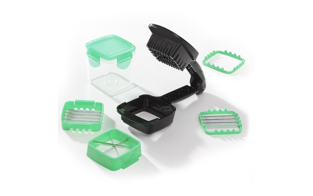 Genius Coupe-légumes Nicer Dicer Quick 7 pièces, Vert