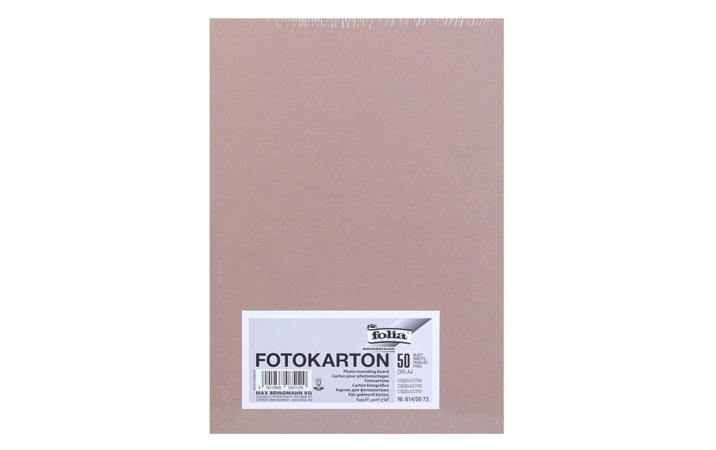 Folia Papier cartonné A4, 300 g/m², 50 feuilles, cappuccino