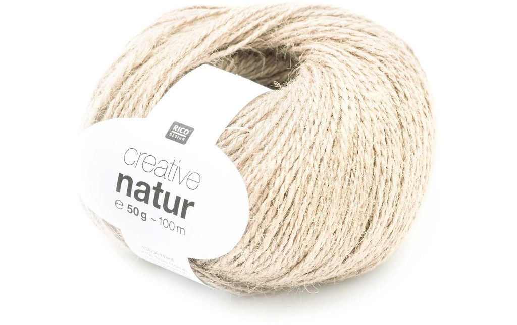 Rico Design Laine Creative Natur 50 g, Crème