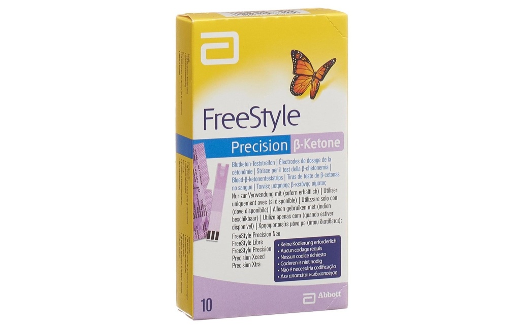 ABBOTT FREESTYLE Boîte à cétone de précision 10 pièces