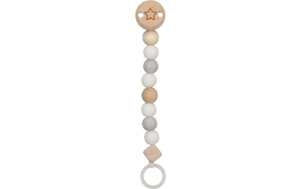 Goki Collier de dentition Étoile Gris