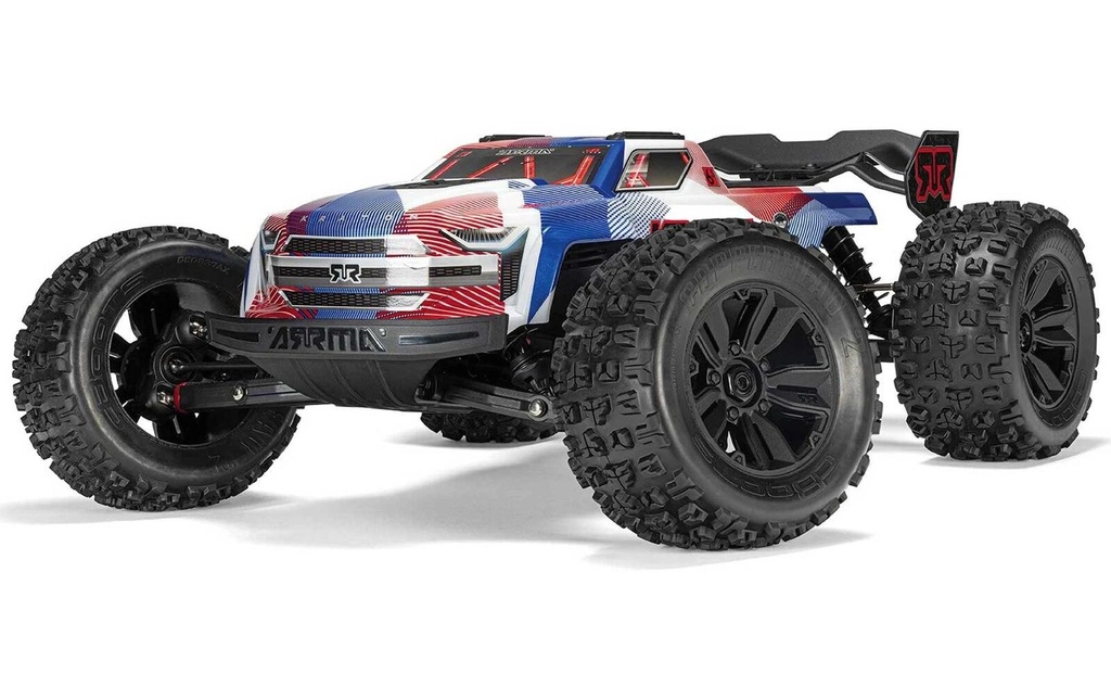 Arrma Monster Truck Kraton BLX6S, bleu/rouge ARTR, 1:8