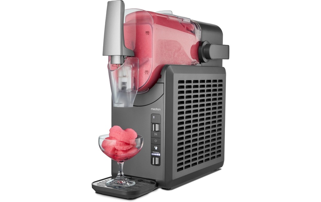 Medion Machine à glace Slush Ice Maker, 2.6 l, Gris