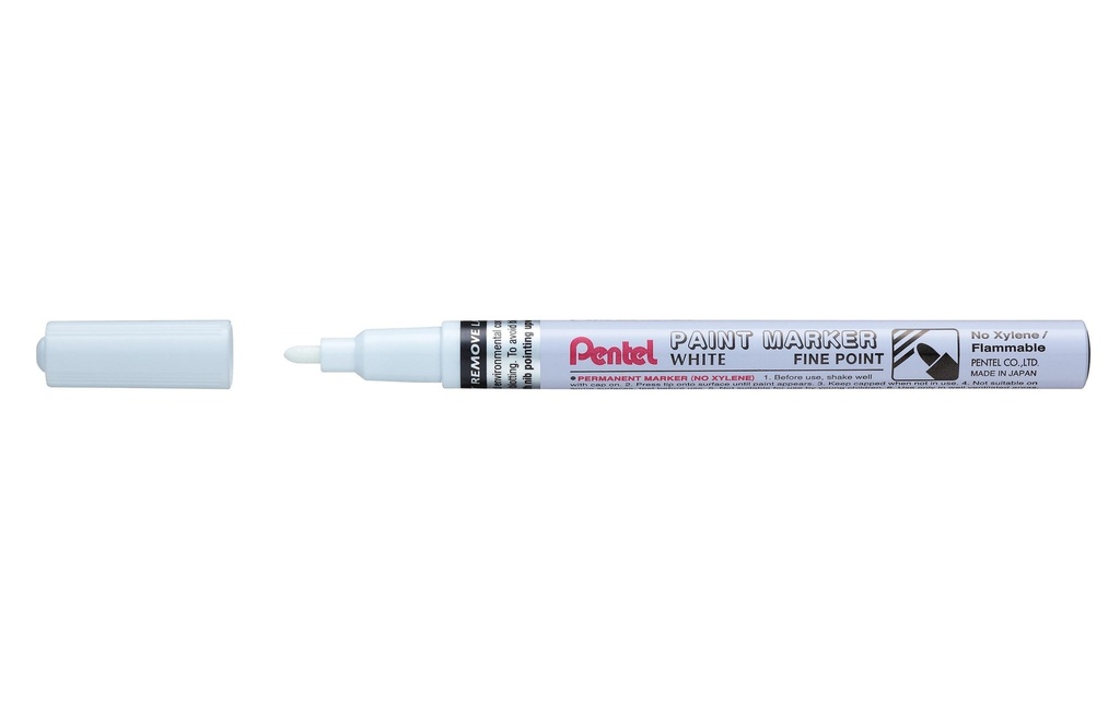 pentel Marqueur indélébile Paint 1,5 mm, Blanc