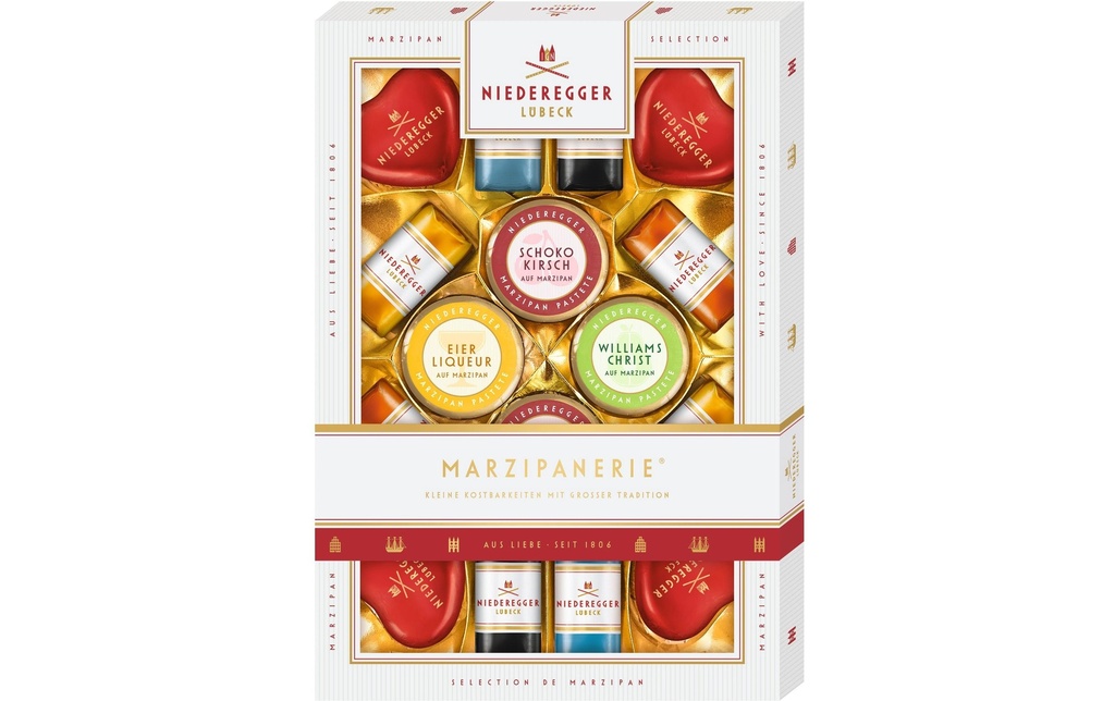 Niederegger Pralines au chocolat Pralines à la pâte d'amande assorties 206 g