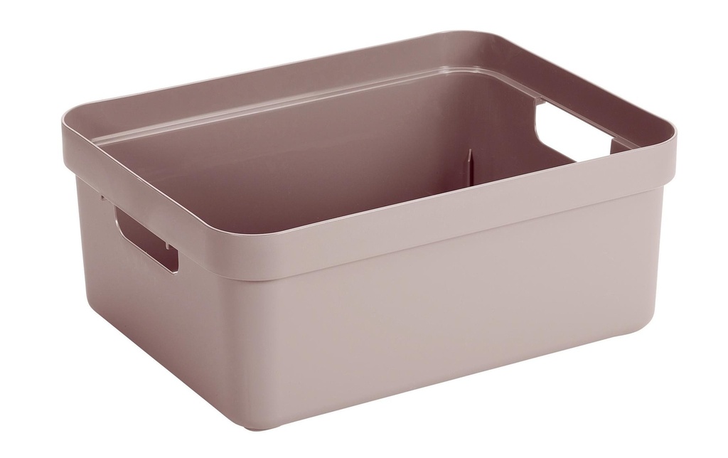 Sigma Home Boîte de rangement 24 l Rose