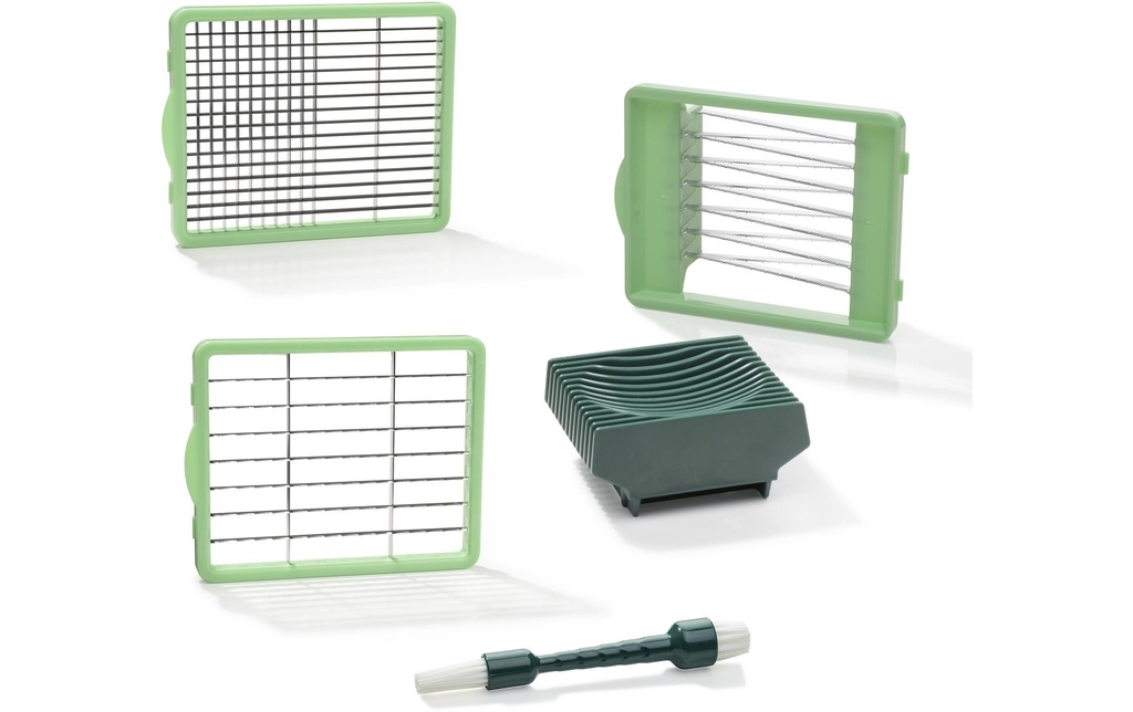 Genius Coupe-légumes Nicer Dicer Chef 5 pièces, Vert foncé