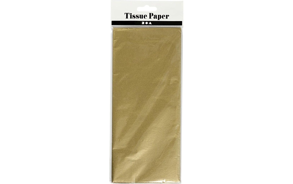 Creativ Company Papier de soie 50 x 70 cm, 6 feuilles, or