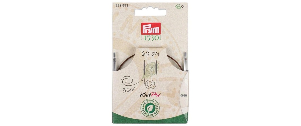 Prym 1530 Natural Corde synthétique et accessoires 360° rotatif, 60 cm