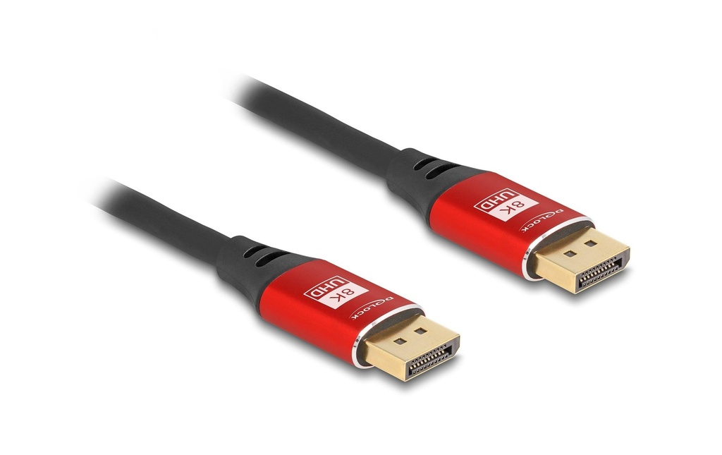 Delock Câble 8K 60 Hz DisplayPort - DisplayPort, 5 m, Rouge