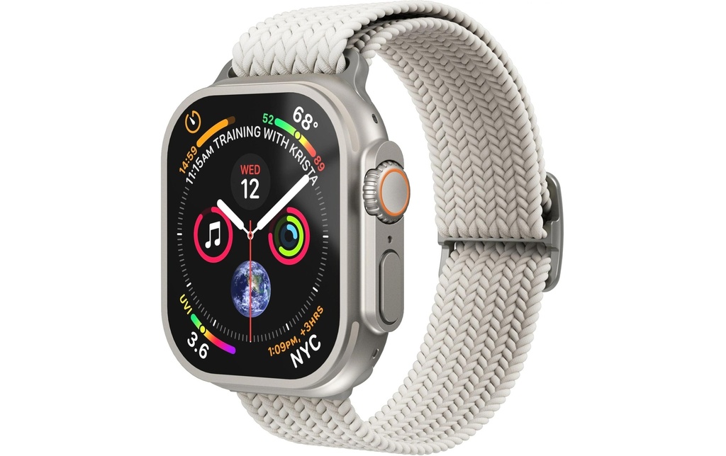 Vonmählen Bracelet Woven Loop Apple Watch 44/45/46/49 mm Cream