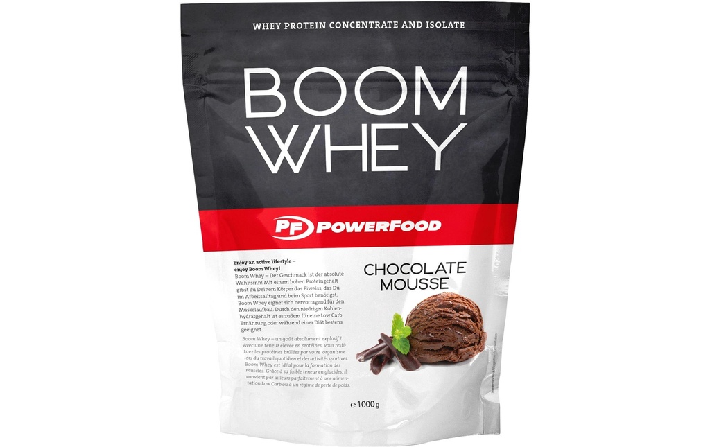PowerFood Poudre One Boom Whey chocolat 1000 g