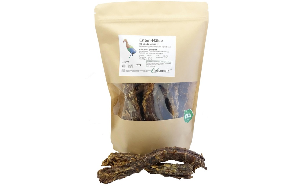 essendia Produit à mâcher  Cou de canard, 400 g
