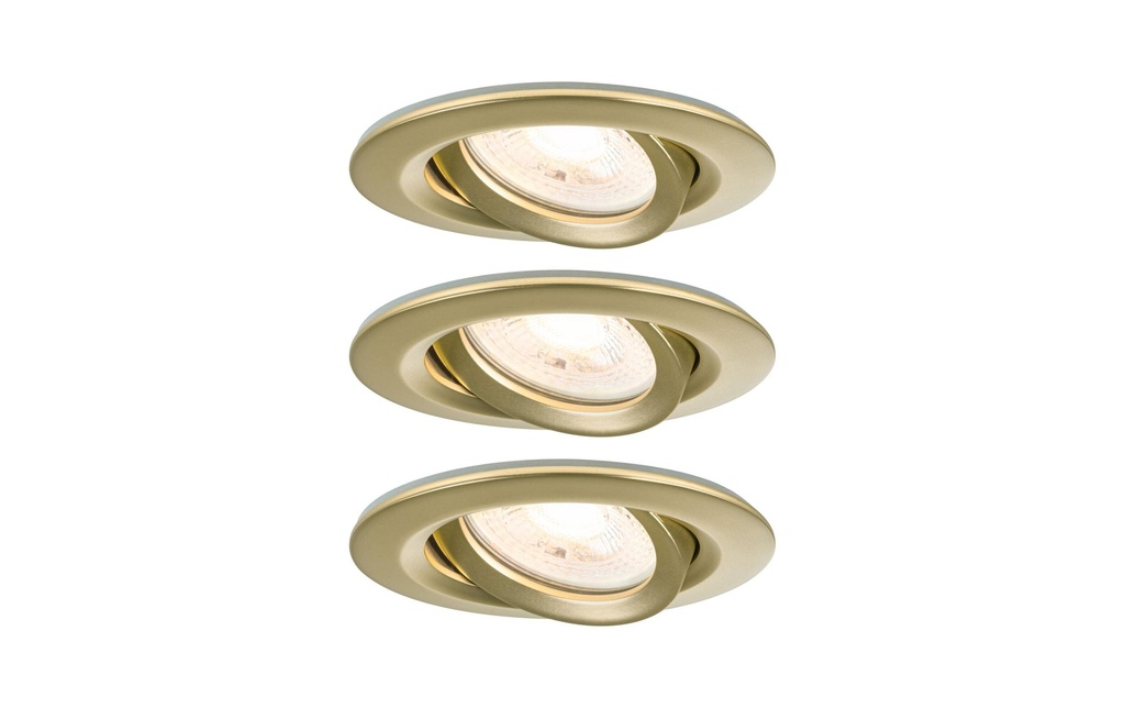 Paulmann Luminaire encastré Nova Plus 3-Set Or