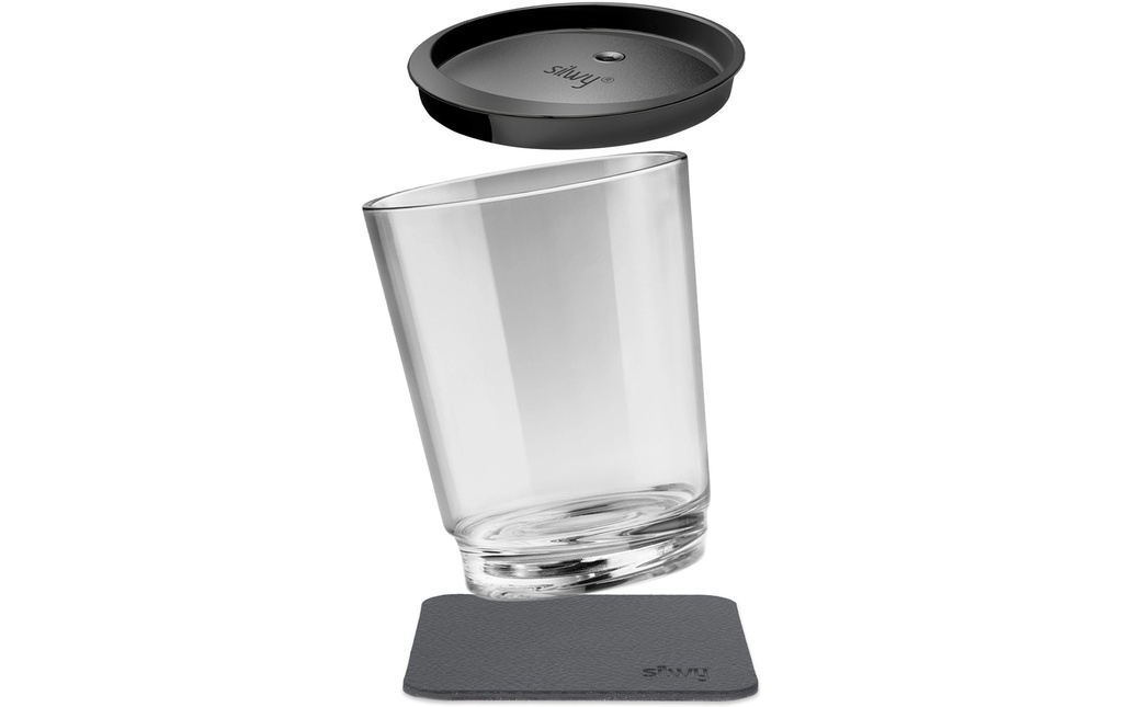 Silwy Gobelet magnétique en plastique Triple Transparent