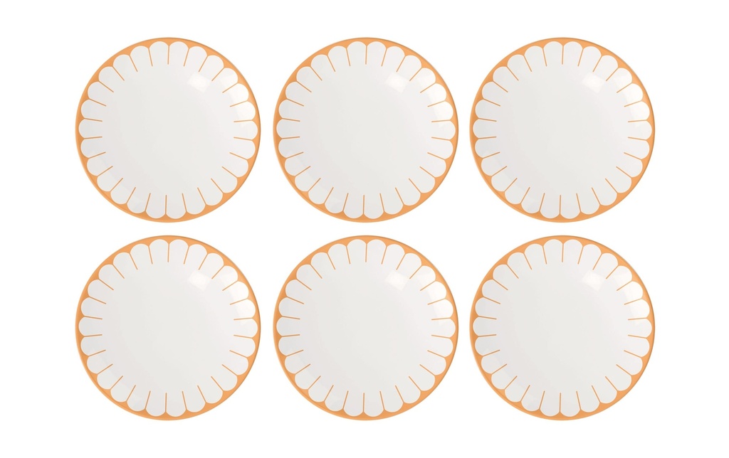 Villeroy & Boch Assiettes pour le petit-déjeuner et à dessert Fleur 6 Pièce/s, Jaune