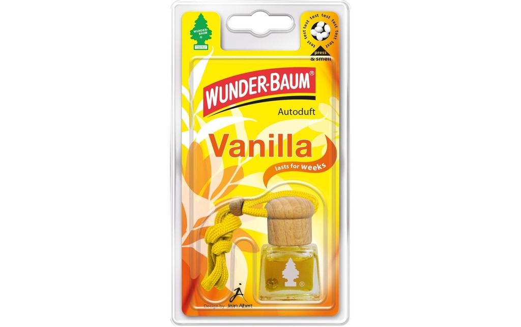 Wunderbaum Bouteille de parfum pour voiture Vanille
