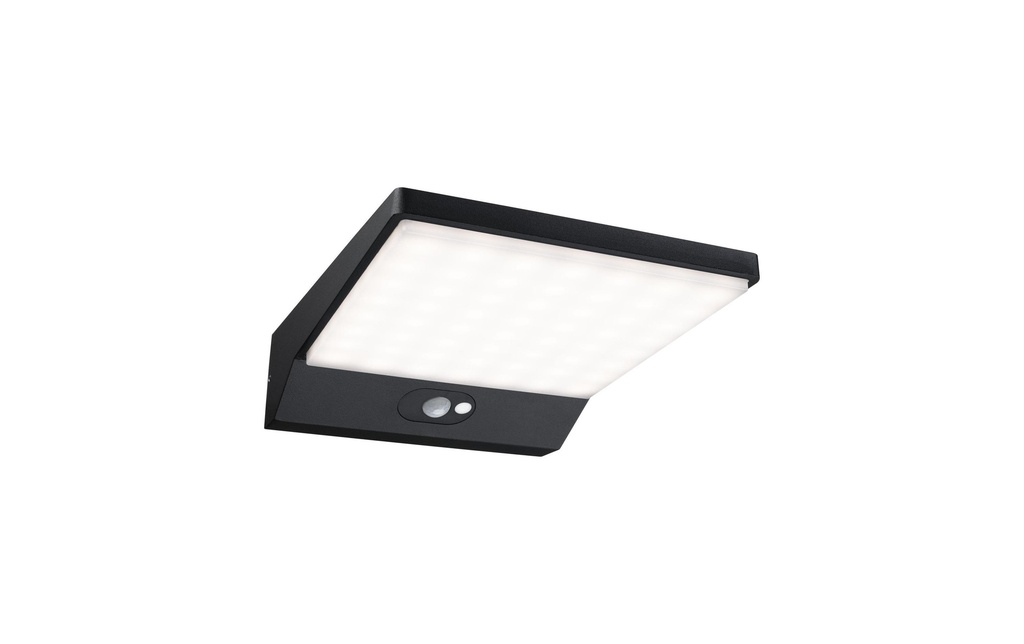 Paulmann Applique murale solaire LED Ronas, Gris foncé