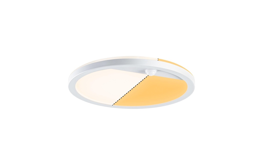 Paulmann Lampe murale Lamina, rond, 14W, 2200-3000K, PIR, blanc
