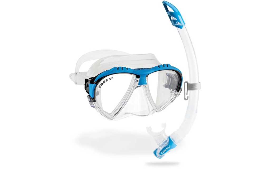 CRESSI Matrix + Gamma Snorkel Combo Clair/Bleu