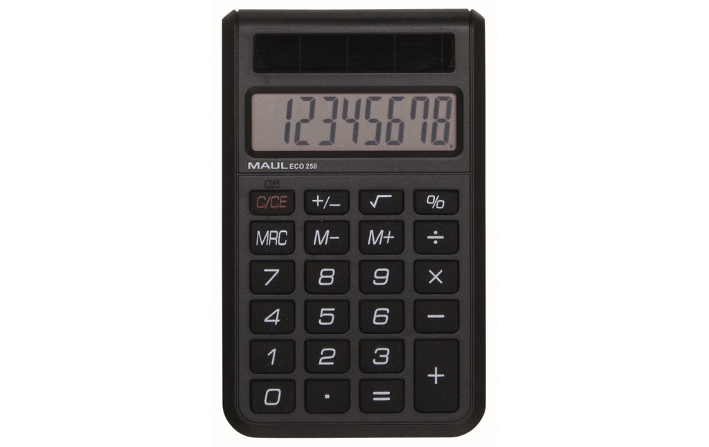 Maul Calculatrice ECO 250, 8 chiffres, noir