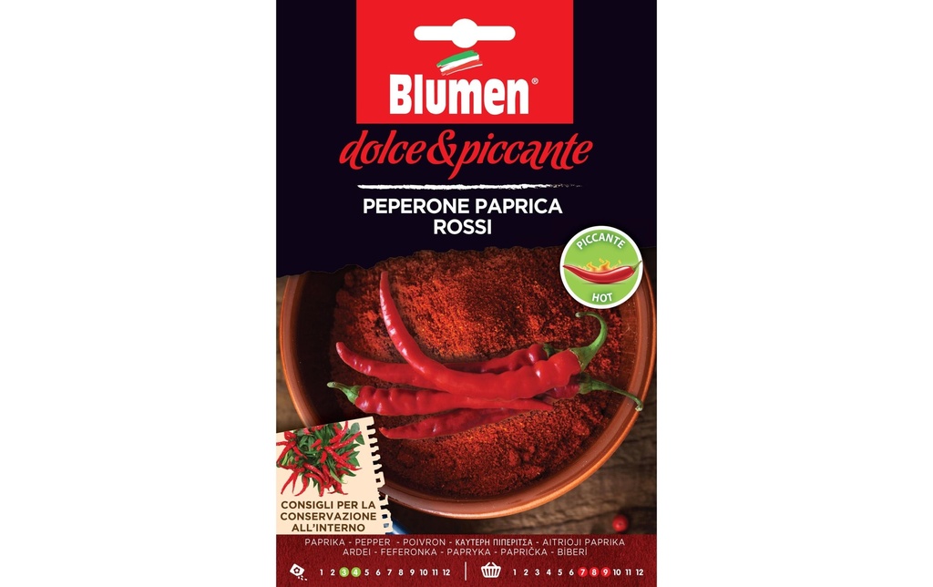 Blumen Semence Paprika Paprico Rosso